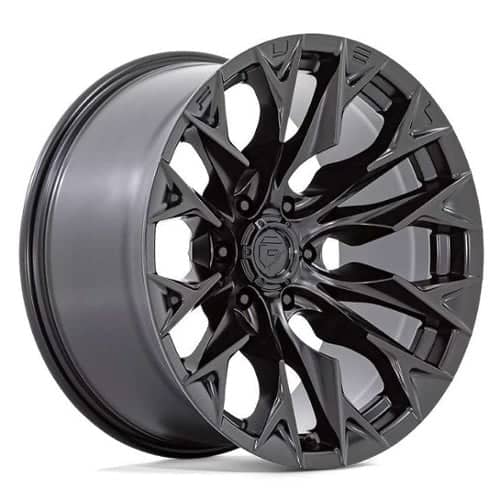 Fuel D804 Flame 6 22x10 6x139.7 -18 ET 106.1 CB Blackout (D80422008447)