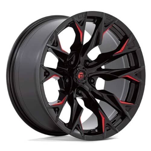 Fuel D823 Flame 5 Gloss Black Milled with Red Tint (D82320907550)