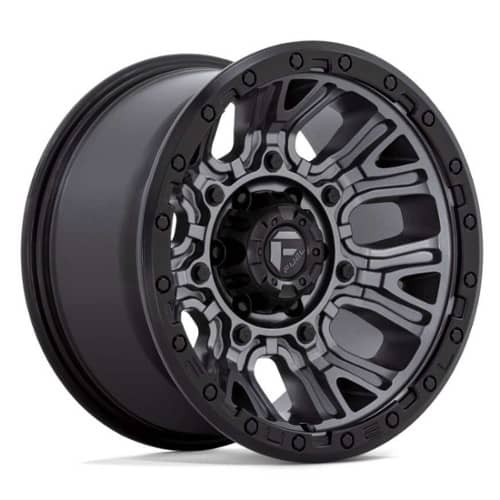 Fuel D825 Traction 17x9 6x139.7 1 ET 106.1 CB Matte Gunmetal w/Black Ring (D82517908450)
