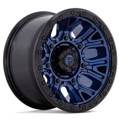 Fuel D827 Traction 17x9 6x139.7 -12 ET 106.1 CB Dark Blue w/Black Ring (D82717908445)