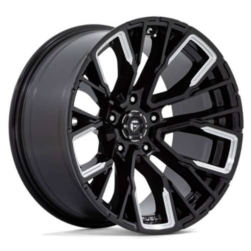 Fuel D849 Rebar 5 22x12 5x139.7 -44 ET 78.1 CB Gloss Black Milled (D8492220B447)