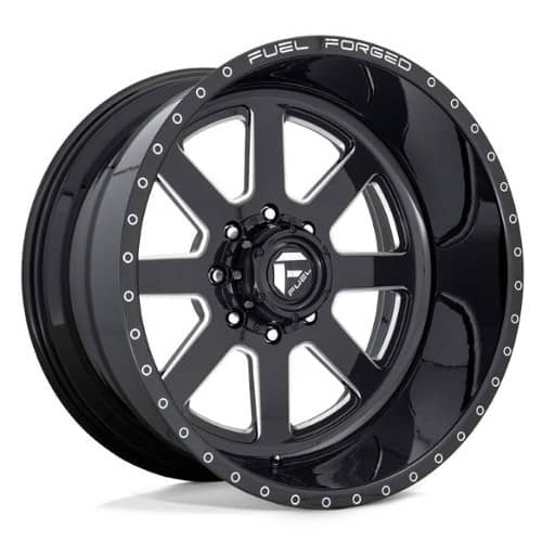Fuel DE09 FF09D SSF 8 Matte Black Milled (DE092000A845)