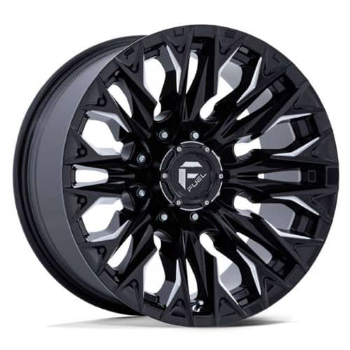 Fuel Flame 8 D803 20x10 8x165.1 -18 ET 125.1 CB Gloss Black Milled (D80320008247)