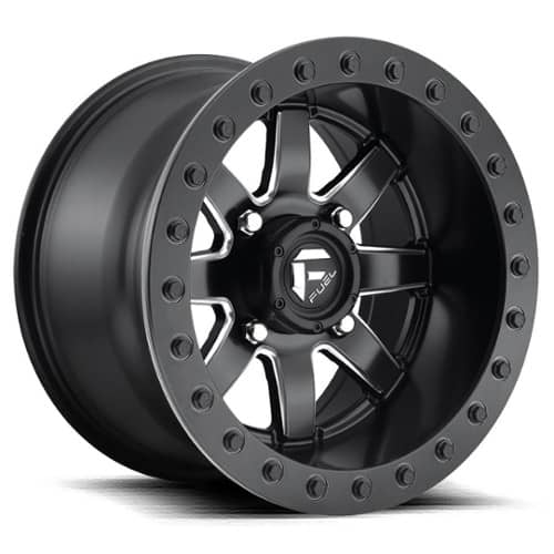 Fuel UTV Maverick Beadlock D938 UTV 18x7 4x137 38 ET 110.2 CB Black & Milled (D9381870A655)