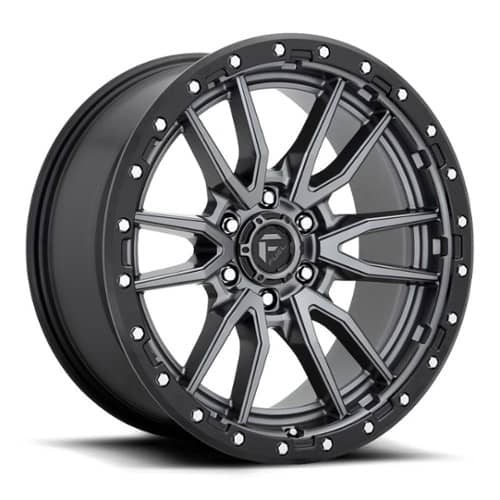 Fuel Rebel 6 D680 Matte Gunmetal Black Bead Ring (D68016808445)