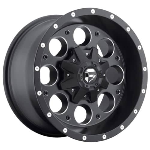 Fuel Revolver D525 15x8 6x139.7 -18 ET 108 CB Matte Black & Milled (D52515808337)