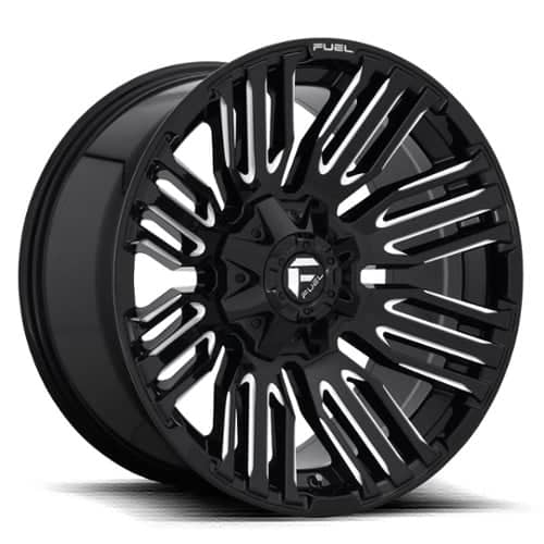 Fuel Schism D649 Gloss Black with Milled Accents (D64920902650)