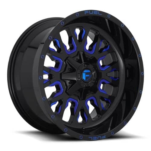 Fuel Stroke D645 17x9 6x135/6x139.7 1 ET 106.1 CB Gloss Black with Candy Blue (D64517909850)