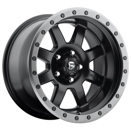 Fuel Trophy D551 18x9 6x139.7 1 ET 108 CB Matte Black with Anthracite Ring (D55118908350)