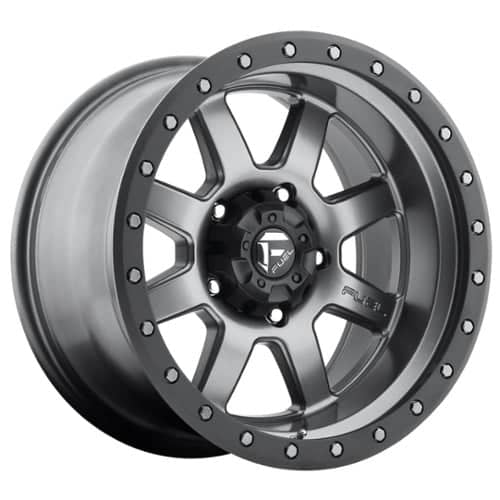 Fuel Trophy D552 Matte Anthracite with Black Ring (D55217857345)
