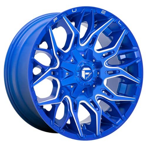 Fuel Twitch D770 20x10 8x165.1 -18 ET 125.2 CB Anodized Blue Milled (D77020008247)