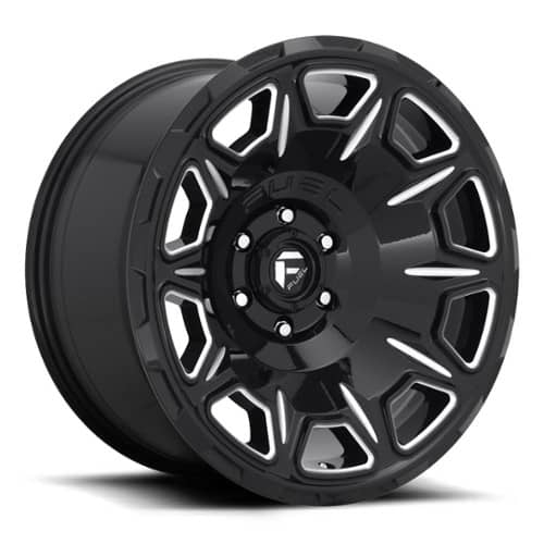 Fuel Vengeance D688 20x10 8x180 -18 ET 124.2 CB Gloss Black / Milled (D68820001847)