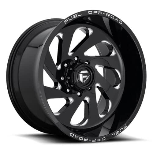 Fuel Vortex D637 22x12 8x170 -44 ET 125.1 CB Gloss Black & Milled (D63722201747)