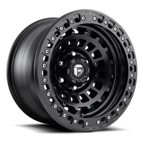 Fuel Zephyr Beadlock D101 17x9 5x127 -38 ET 71.5 CB Matte Black With Matte Black Ring (D10117907536)