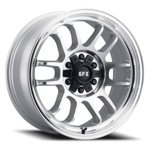 G-FX TR28 18x9 6x135 18 ET 95.2 CB Silver Full Machine Face & Lip (T28890600918SMF)