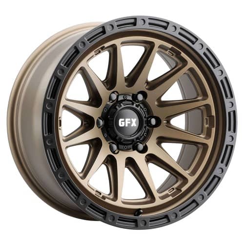 G-FX TR38 18x9 6x139.7 -12 ET 106.2 CB Matte Bronze w/Black Lip (T388906139N12BRB)