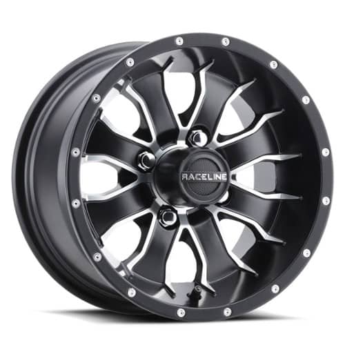 Raceline G77 Mamba 12 Golf UTV Satin Black Machined (G77-27040-47)