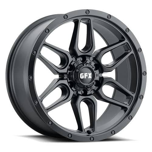 G-FX TR-18 18x9 6x139.7 0 ET 106.2 CB Matte Black (T18890613900MB)