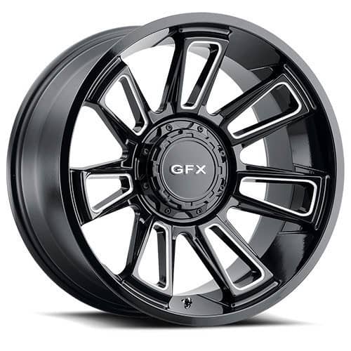 G-FX TR21 18x9 6x135 12 ET 93.2 CB Gloss Black Milled (T21890600912GBM)