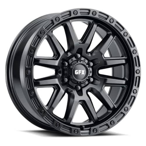 G-FX TR-26 20x9 6x139.7 12 ET 106.2 CB Matte Black (T26290613912MB)