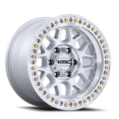 KMC GRS 17x9 6x139.7 18 ET 106.1 CB Gloss Silver (KM54979068418)