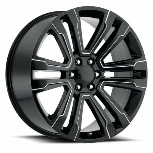 O.E. Revolution G-10 22x9 6x139.7 24 ET 78.1 CB Gloss Black Milled (G102290655+24GBML)