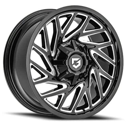 Gear Off Road 769BM 18x9 8x180 18 ET 124.3 CB Gloss Black Milled (769BM-8908918)