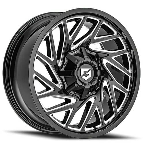 Gear Off Road 769BM Sequence 22x10 8x165.1/8x170 -19 ET 125.2 CB Gloss Black Milled (769BM-2209719)
