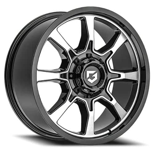 Gear Off Road 772MB 18x9 8x170 18 ET 125.2 CB Gloss Black/Machined (772MB-8908718)