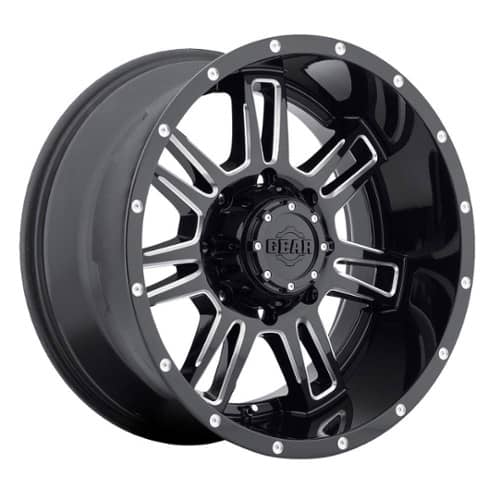 Gear Off Road 737BM Challenger 18x9 6x135/6x139.7 18 ET 108 CB Gloss Black w/Milled Accents (737BM-8906818)