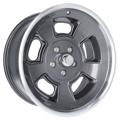 Halibrand Sprint w/Bullet Cap Anthracite with Machined Lip - Gloss Clearcoat (HB001-046)
