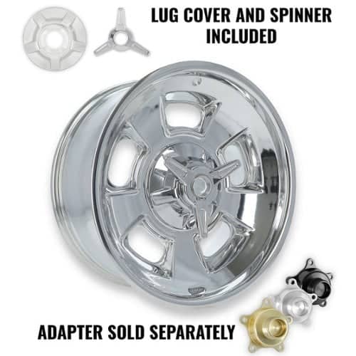 Halibrand Sprint w/Spinner Polished - No Clearcoat (HB007-055)