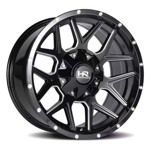 Hardrock Offroad H716 Rugged 20x10 5x150/5x139.7 -19 ET 110.3 CB Gloss Black Milled (H716-201097119GBM)