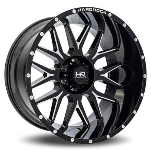 Hardrock Offroad Affliction Xposed Gloss Black Milled (H500-221236144BM)