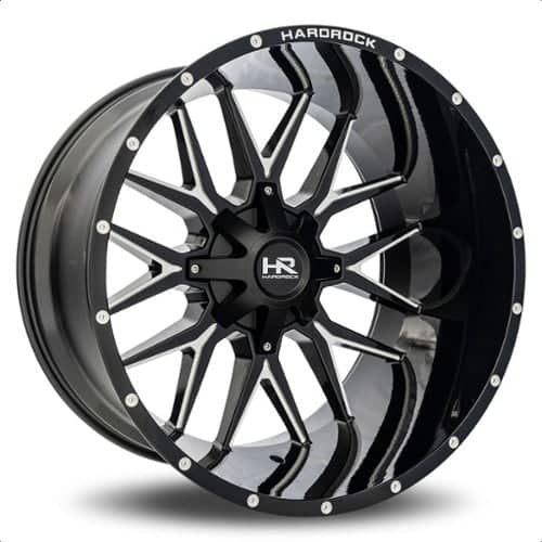 Hardrock Offroad H700 Affliction 20x10 5x127/5x139.7 -19 ET 87 CB Gloss Black Milled (H700-201052119GBM)