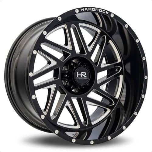 Hardrock Offroad Bones XPosed Gloss Black Milled (H501-201250144BM)