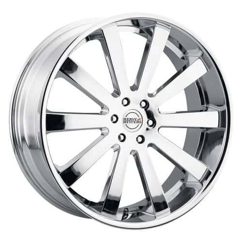 Heavy Hitters HH10 22x9.5 5x115 15 ET 87 CB Tru Chrome (HH10-2295OO15LTC)