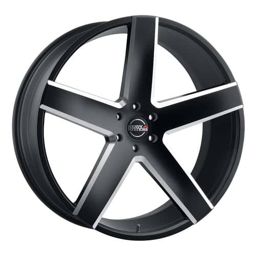 Heavy Hitters HH15 22x9.5 5x115 15 ET 78.1 CB Absolute Black / Precision Milling (HH15-2295OO15LAP)