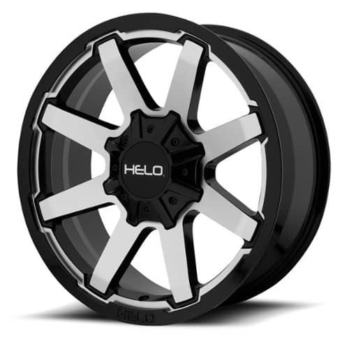 Helo HE909 17x9 Blank 6 Lug/Blank 8 Lug 18 ET 78.3 CB Gloss Black Machined (HE90979000518)