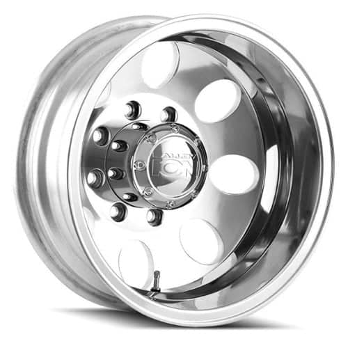 Ion Alloy 167 Dually Rear 17x6.5 8x165.1 -142 ET 130.2 CB Polished (167-7681RP)