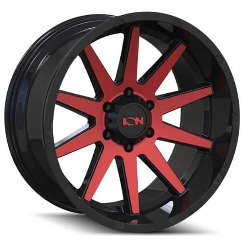Ion Alloy 143 Gloss Black/Red Machined (143-2970BTR)