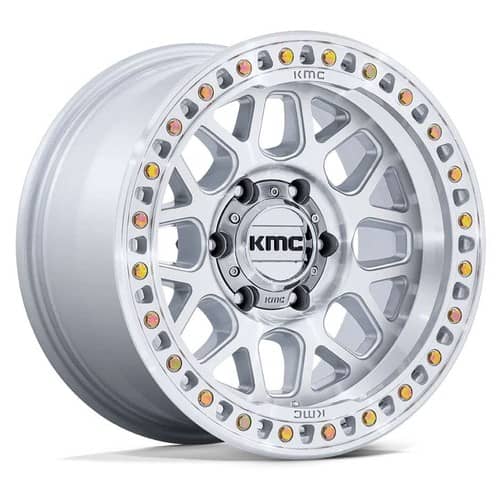 KMC KM549 GRS 17x9 8x170 18 ET 125.1 CB Gloss Silver w/Machined Face (KM54979087418)