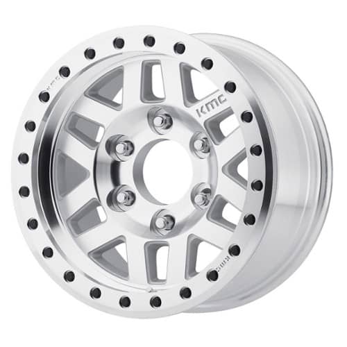 KMC KM228 Machete 17x8.5 Blank 6 Lug 0 ET 108 CB Desert Machined (KM2287850L500)
