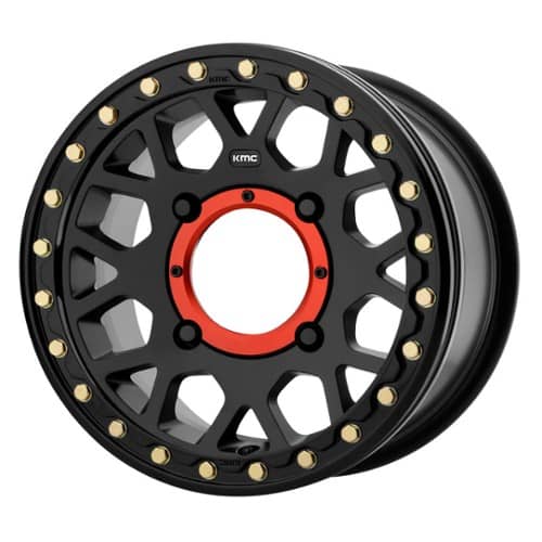 KMC UTV KS235 Grenade Beadlock 14x10 4x156 0 ET 132 CB Satin Black (KS23541044700)