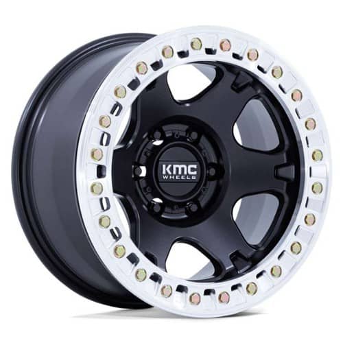 KMC KM238 VI Beadlock 17x9 8x165.1 -38 ET 125.1 CB Black (KM238MD17908038N)