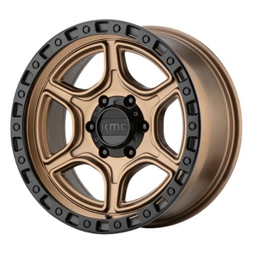 KMC KM539 Portal 16x8 5x150 -6 ET 106.3 CB Satin Bronze Satin Black Lip (KM53968068606N)