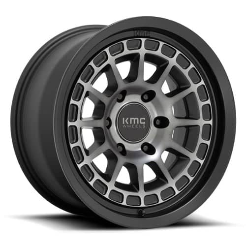 KMC KM719 Canyon 16x8 6x139.7 0 ET 106.1 CB Satin Black w/Gray Tint (KM71968068400)