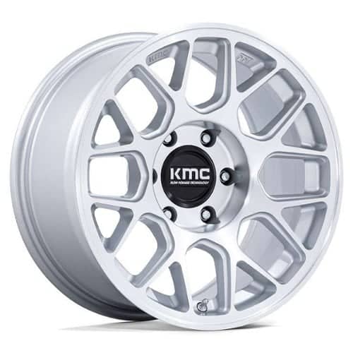 KMC KM730 Hatchet 17x8.5 6x120 25 ET 66.9 CB Silver (KM730SD17857725)