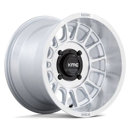 KMC UTV KS138 Impact Silver w/Machined Face (KS138SD15704810)