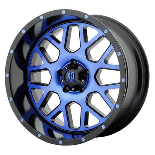 XD Series XD820 Grenade Satin Black Machined Face w/Blue Tinted Clear Coat (XD82021050524NBC)